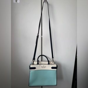 Kate Spade Medium Cross body bag Blue and white color for women